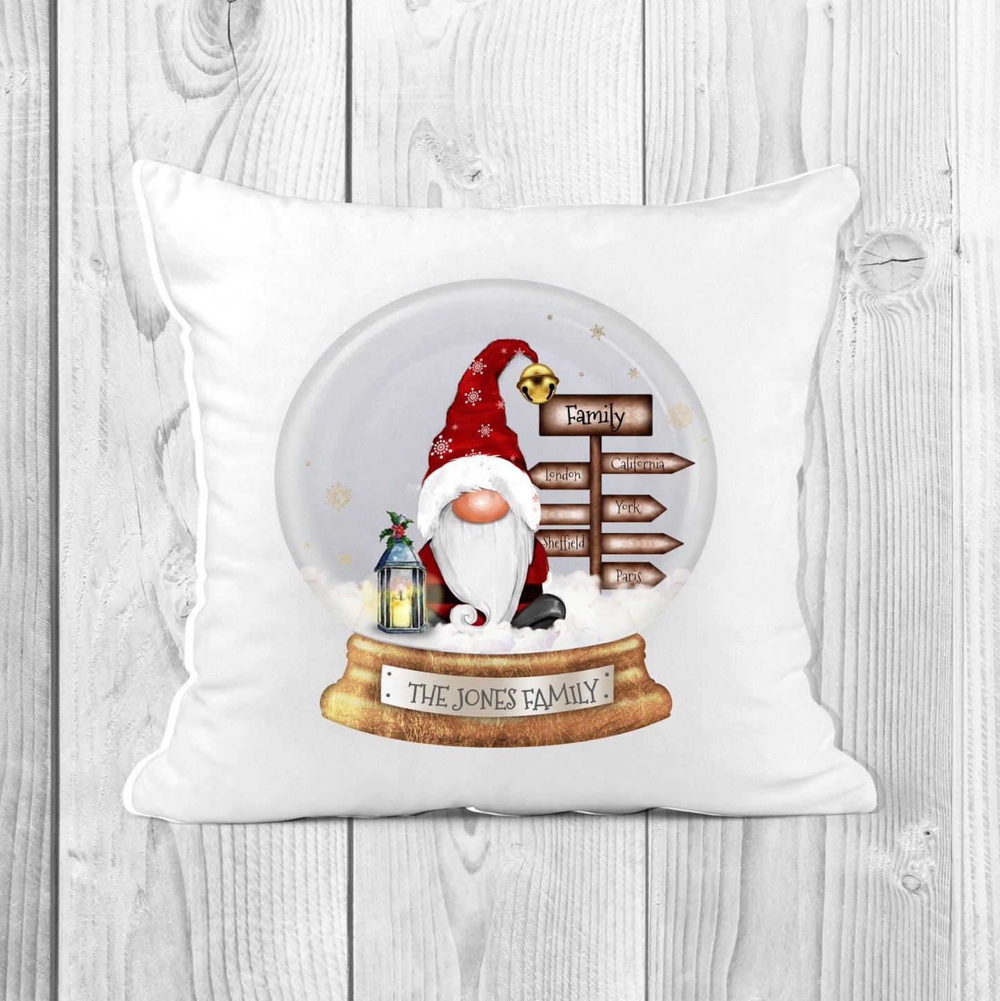 Personalised Christmas Cushion | Personalised Gonk Cushion | Christmas Decor | Gonk Family