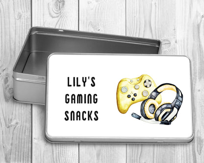 Personalised Gamer Treat Tin | Gaming Gift