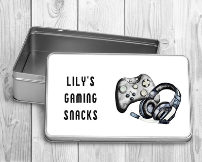 Personalised Gamer Treat Tin | Gaming Gift