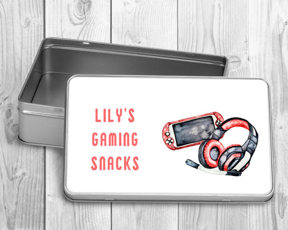 Personalised Gamer Treat Tin | Gaming Gift