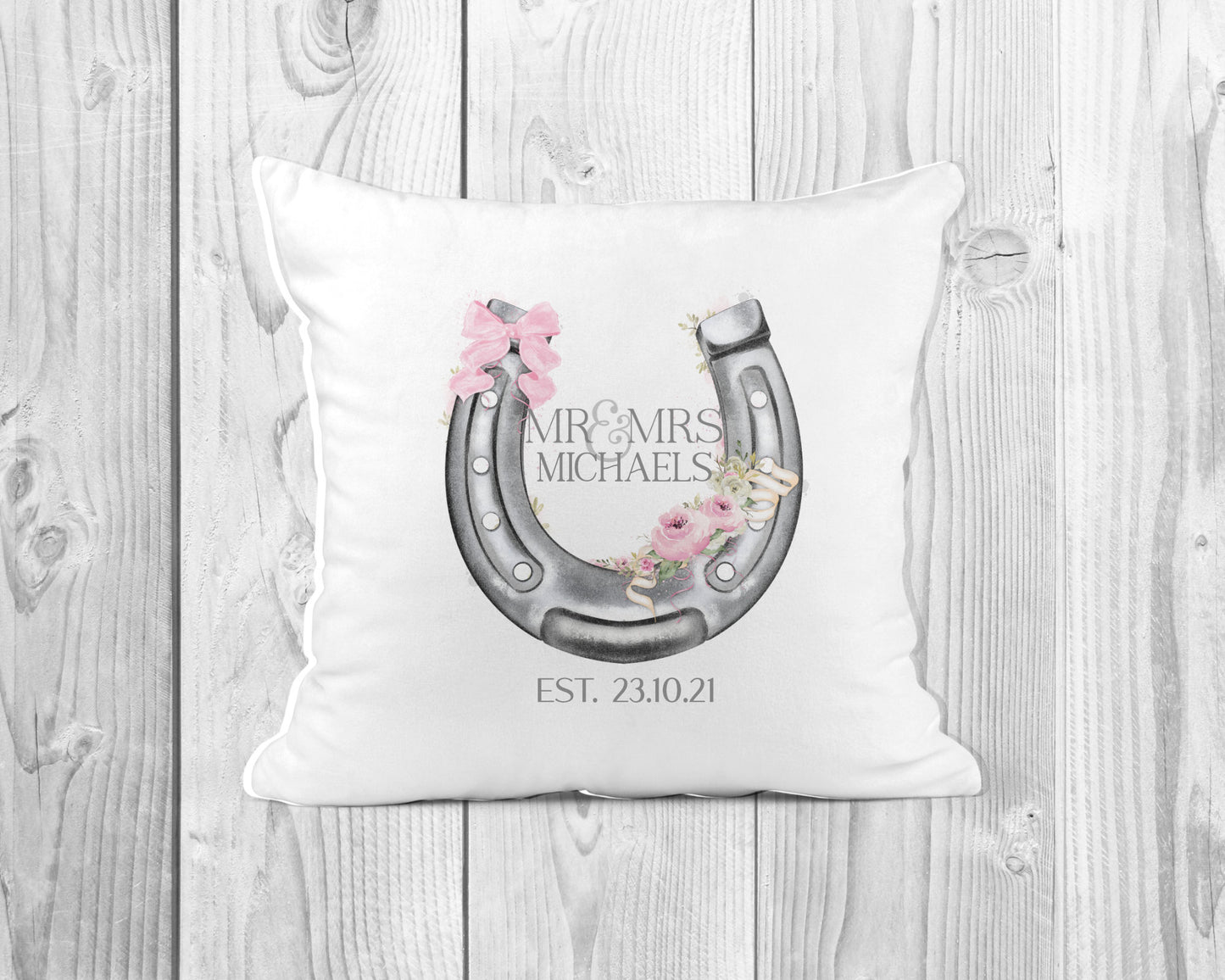 Personalised Wedding Cushion | Personalised Mr and Mrs Cushion | Wedding Gift