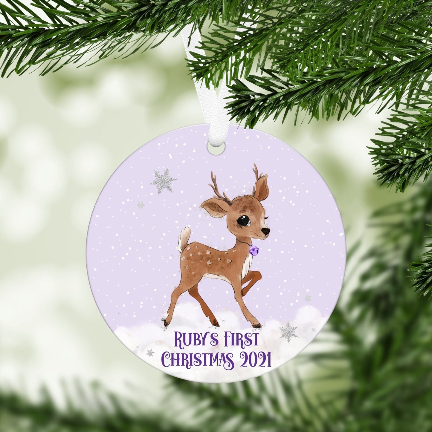 Reindeer My First Christmas Decoration | First Christmas Momento | Christmas Memory Box