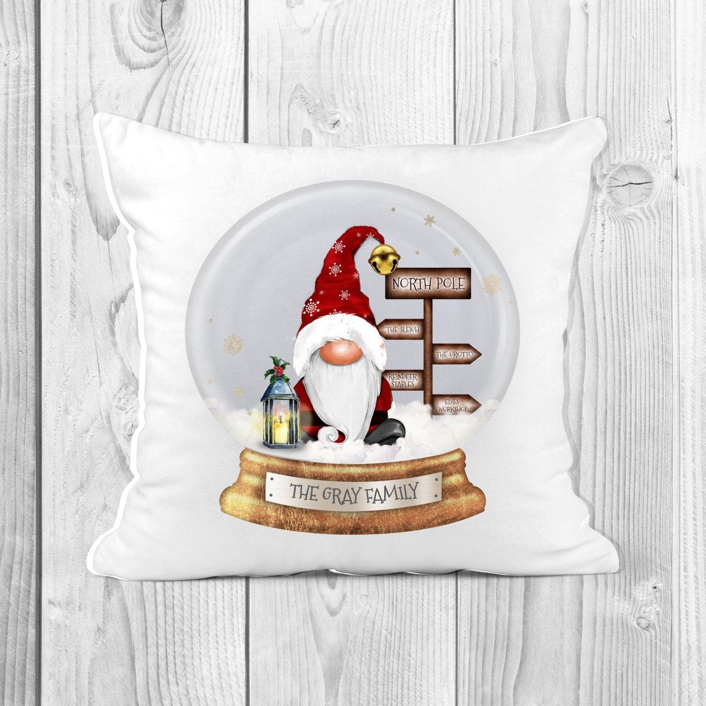 Personalised Christmas Cushion | Personalised Gonk Cushion | Christmas Decor | Gonk Family