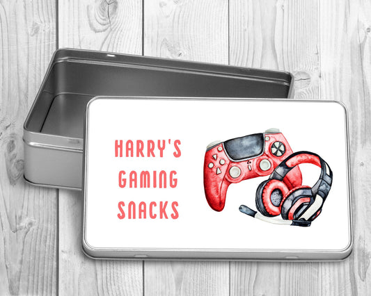 Personalised Gamer Treat Tin | Gaming Gift