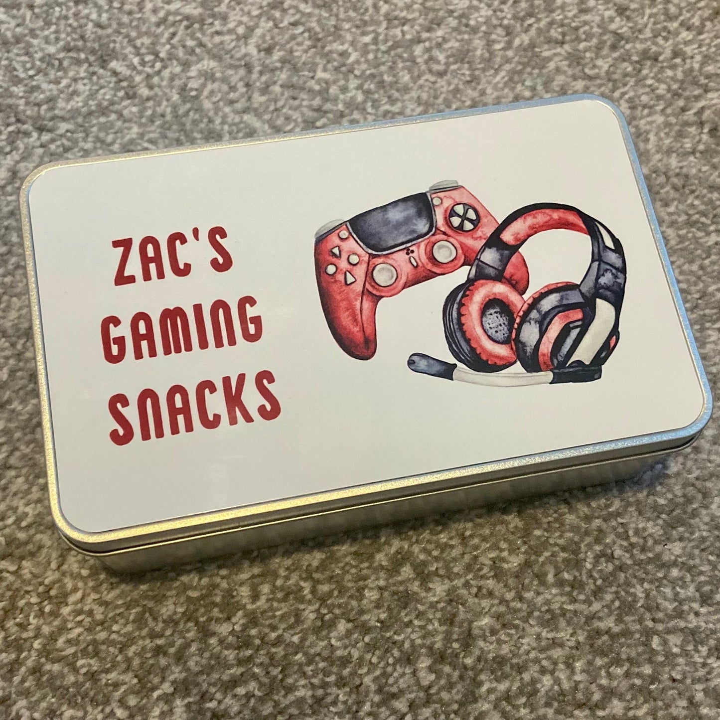 Personalised Gamer Treat Tin | Gaming Gift