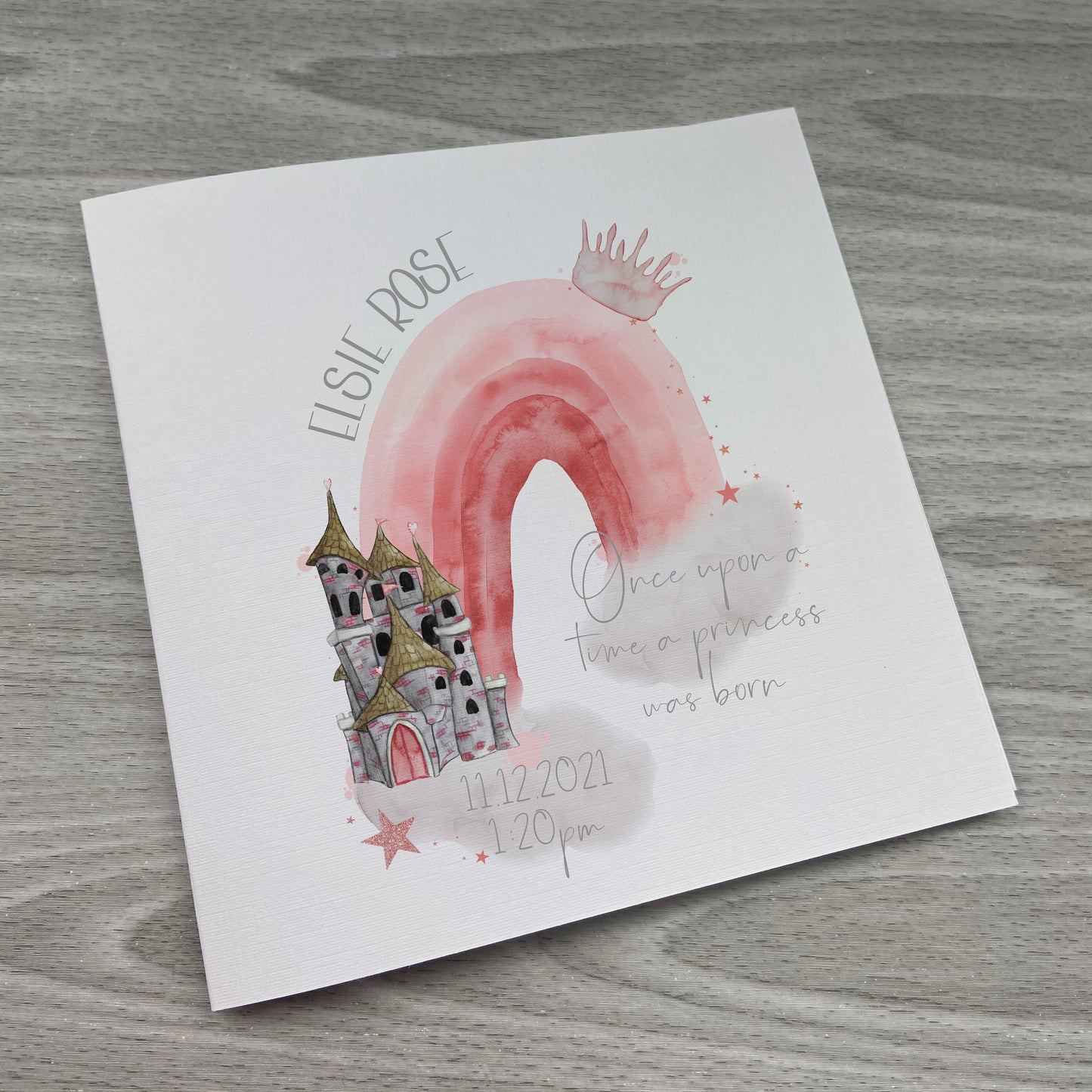 Personalised New Baby Card | Welcome to the world Baby Girl Card