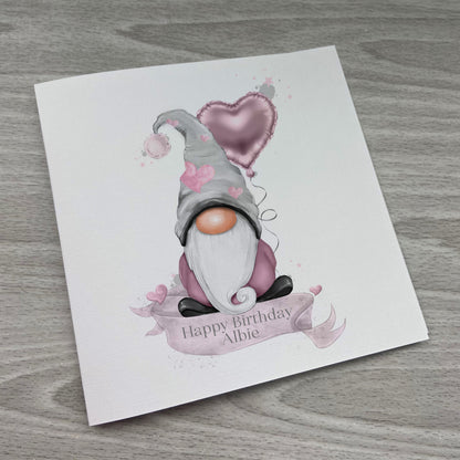 Personalised Birthday Card | Personalised Gift | Personalised Gonk Card | Gonk Birthday