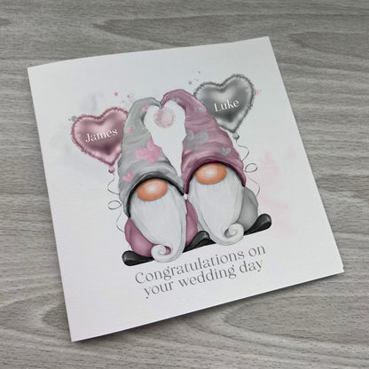 Personalised Wedding Card | Personalised Gift | Personalised Gonk Card | Gonk Wedding