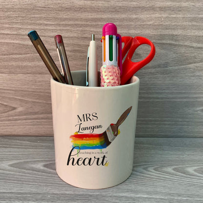 Teacher Gift | Rainbow Pen Pot | Teacher Thank You | Headteacher Gift