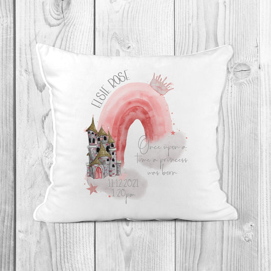 Personalised Princess Cushion | Nursery Decor | Personalised New Baby Gift