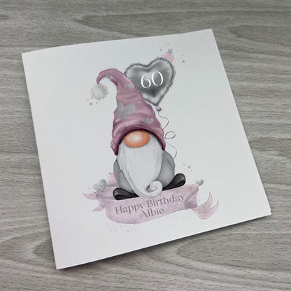 Personalised Birthday Card | Personalised Gift | Personalised Gonk Card | Gonk Birthday