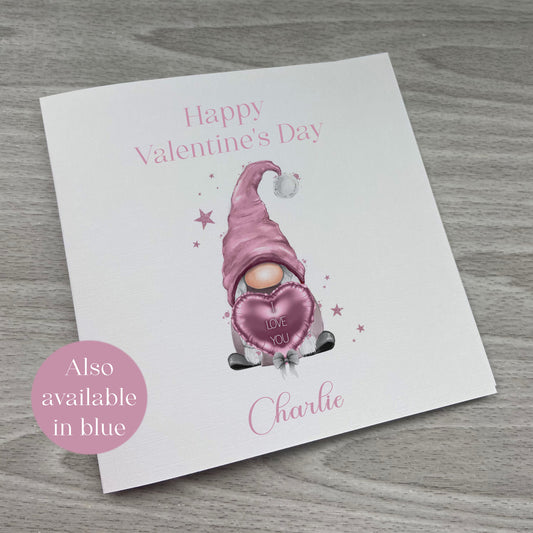 Personalised Valentine Card | Personalised Gift | Personalised Gonk Card | Gonk Valentines