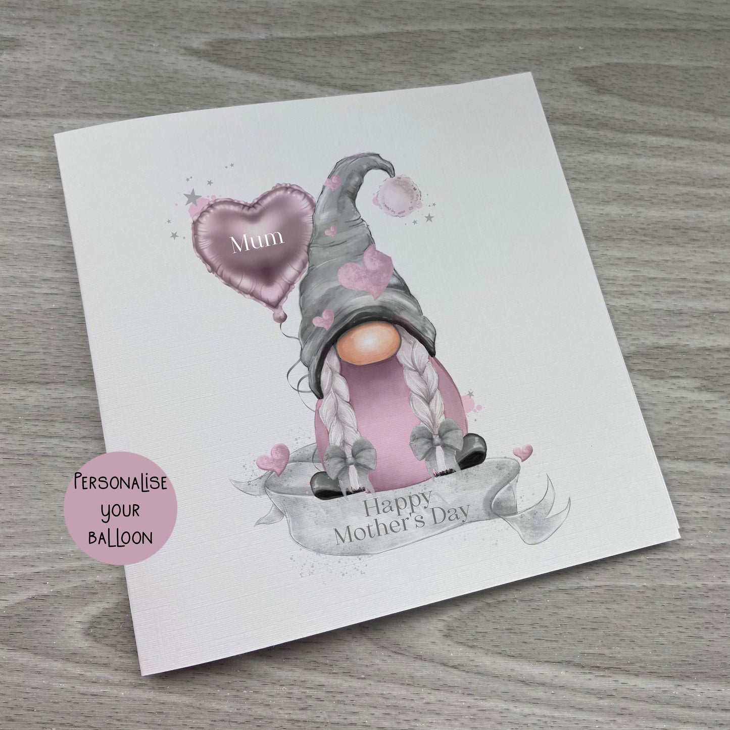 Personalised Mothers Day Card | Personalised Gift | Personalised Gonk Card | Gonk Mothers Day