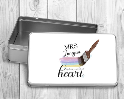 Personalised Rainbow Treat Tin | Rainbow Gift | Teacher Gift