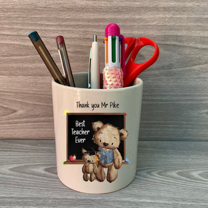 Teacher Gift | Personalised Pen Pot | Teacher Thank You | Headteacher Gift