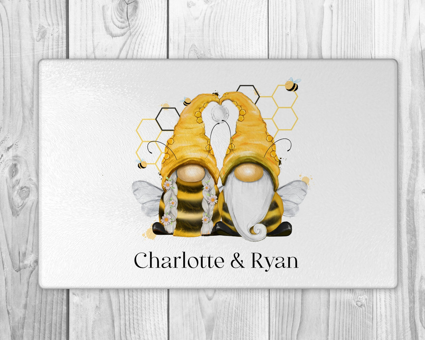 Gnome Gonk Gift | Bee Gonk Chopping Board | Gonk Wedding Gift