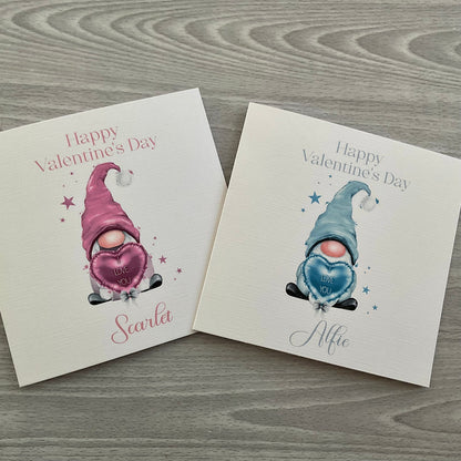 Personalised Valentine Card | Personalised Gift | Personalised Gonk Card | Gonk Valentines