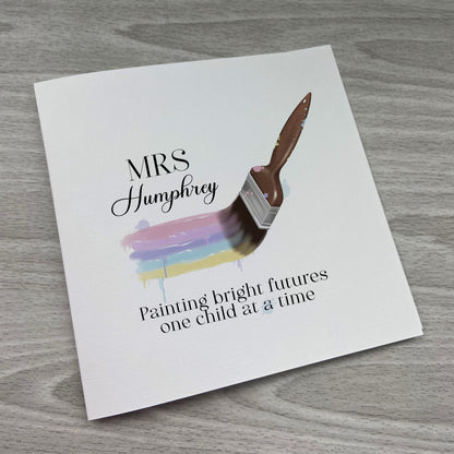 Teacher Gift | Rainbow Card | Teacher Thank you | Headteacher Gift