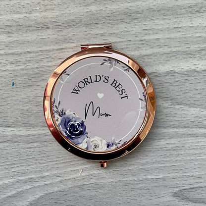 Personalised Compact Mirror | Mother’s Day Gift | Personalised Gift for Her | Personalised Mirror