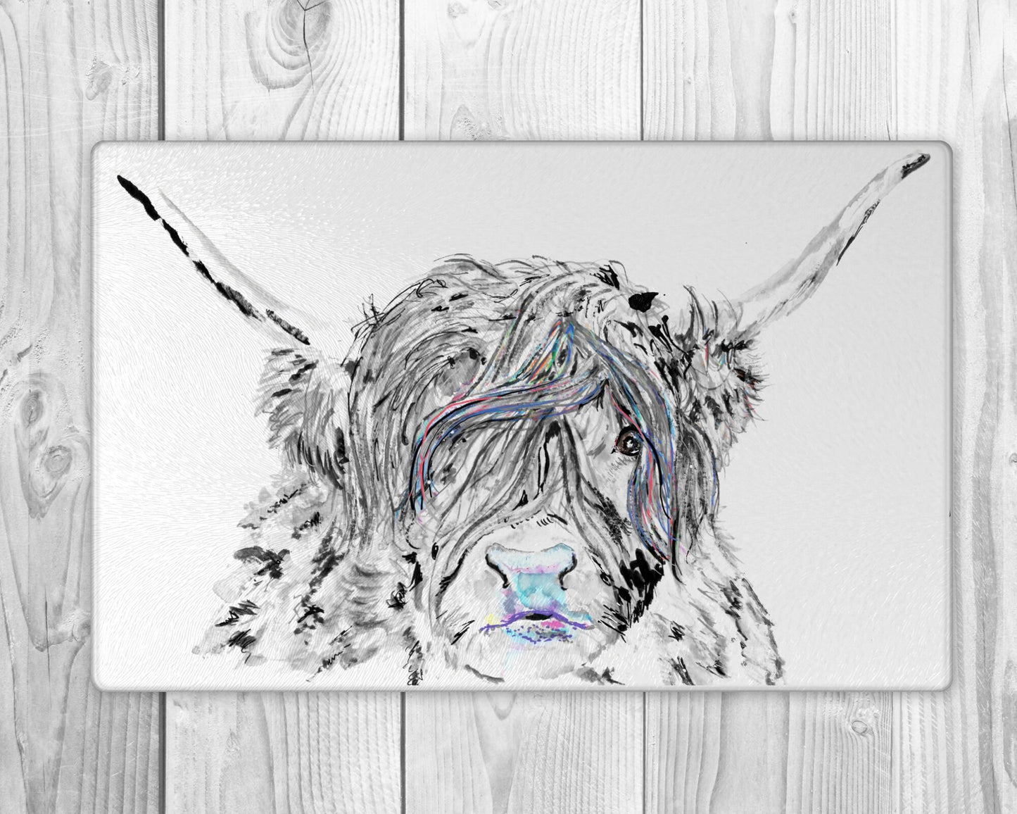 Highland Cattle Gift | Highland Cow Chopping Board | Highland Cattle Wedding Gift