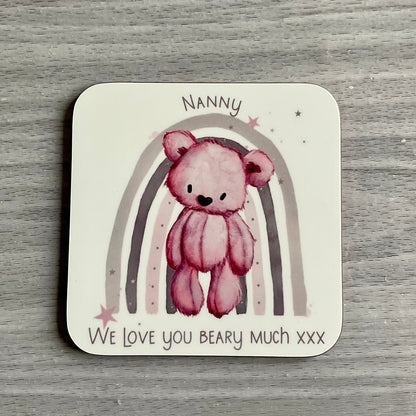 Teddybear Rainbow personalised mugs | Nanny Mug | Mummy Mug