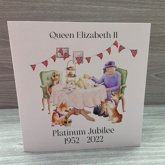 Queen's Platinum Jubilee Card | Queens Platinum Jubilee Gift | Queen Elizabeth Jubilee Card