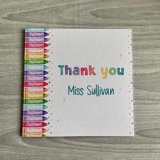 Teacher Gift | Personalised Teacher Card | Teacher Thank you Card | Headteacher Gift