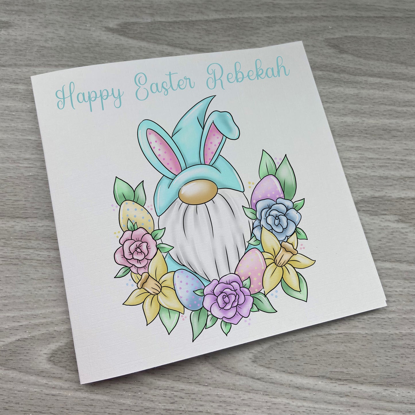 Personalised Easter Card | Personalised Gift | Personalised Gonk Card | Easter Gonk