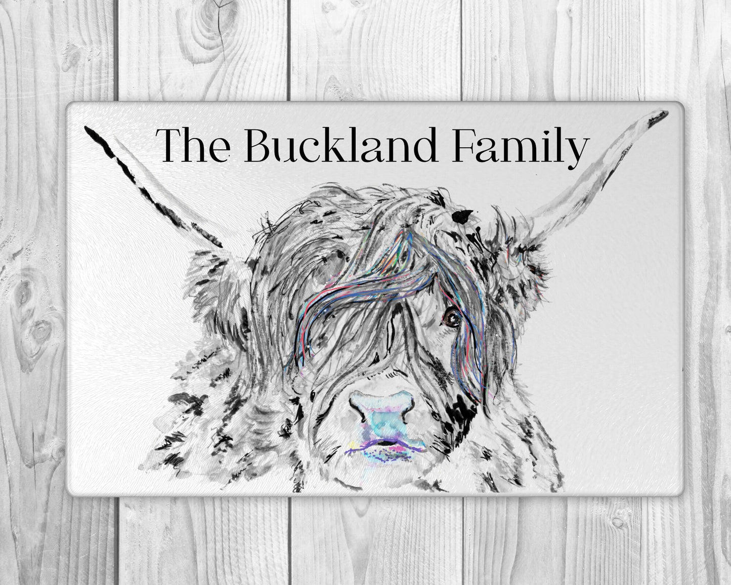 Highland Cattle Gift | Highland Cow Chopping Board | Highland Cattle Wedding Gift