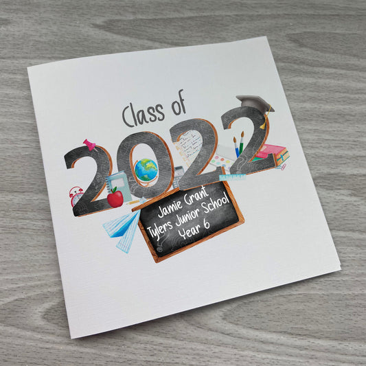 School Leaver Card | Personalised School Leaver Gift | Class of 2022