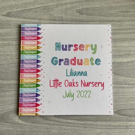 School Leaver Card | Personalised School Leaver Gift | Nursery Leaver