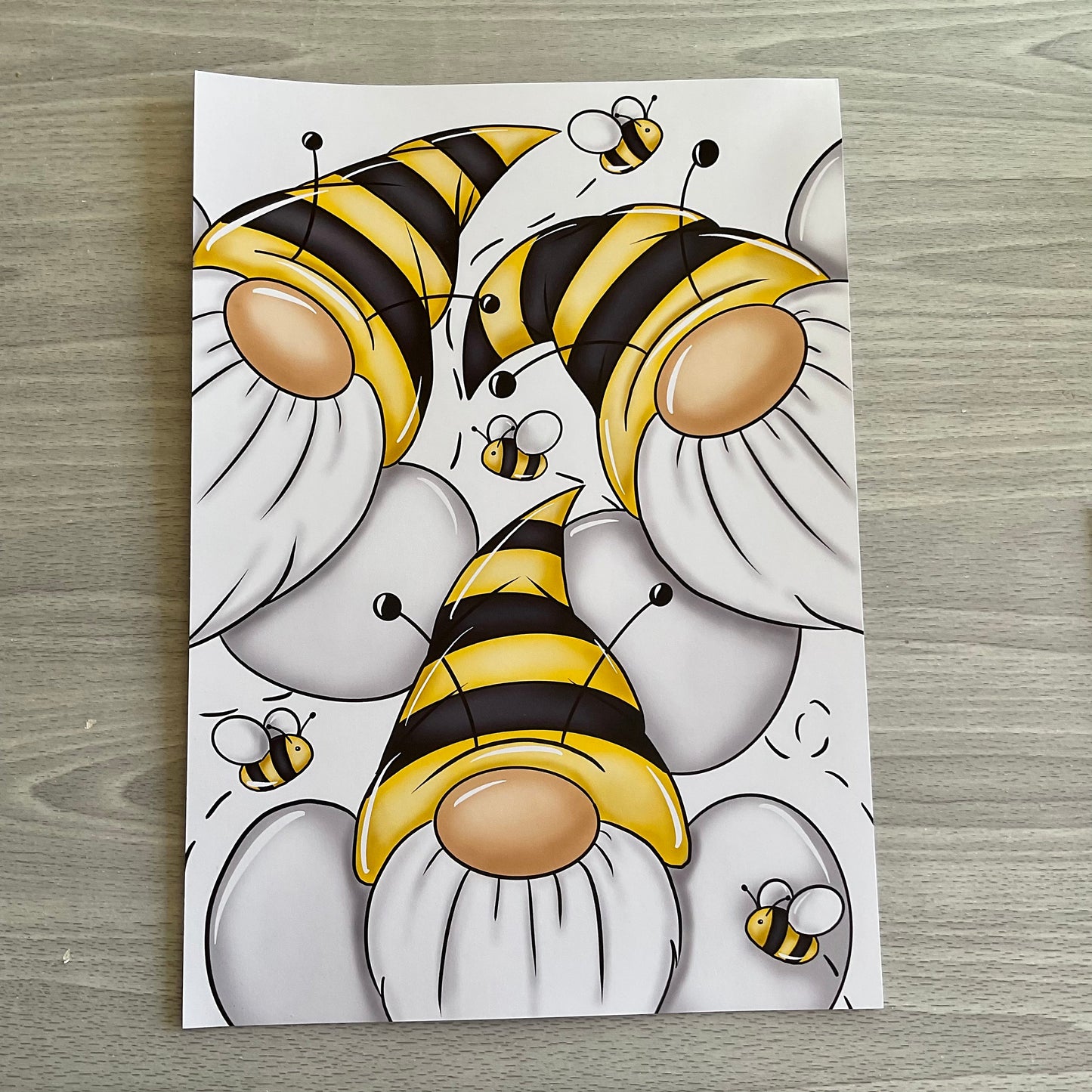 Bee Gonk Print | Bee Gnome Print | Bee Gonk Wall Art | Bee Gonk Decor | Bee Gonk Picture | Bee Gonk Birthday