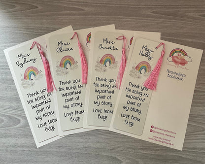 Teacher Gift | Personalised Bookmark