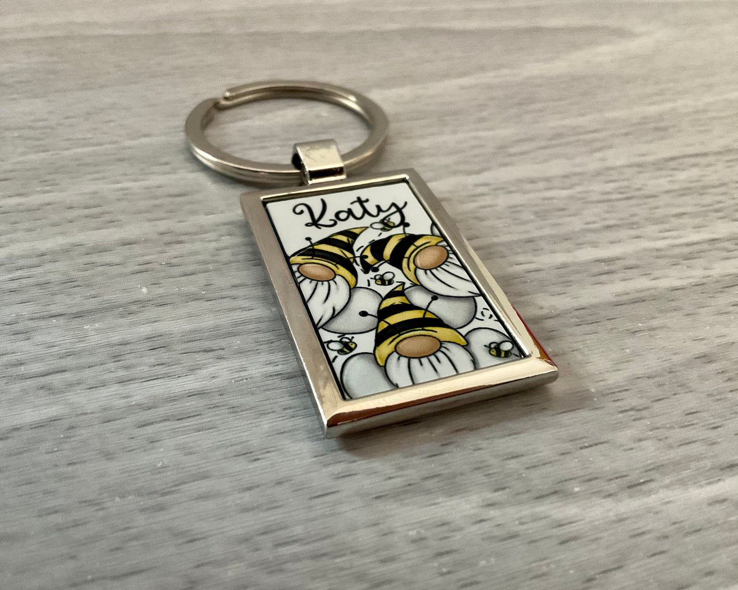 Bee Gonk Keyring | Bee Keyring | Personalised Gonk | Personalised Bee