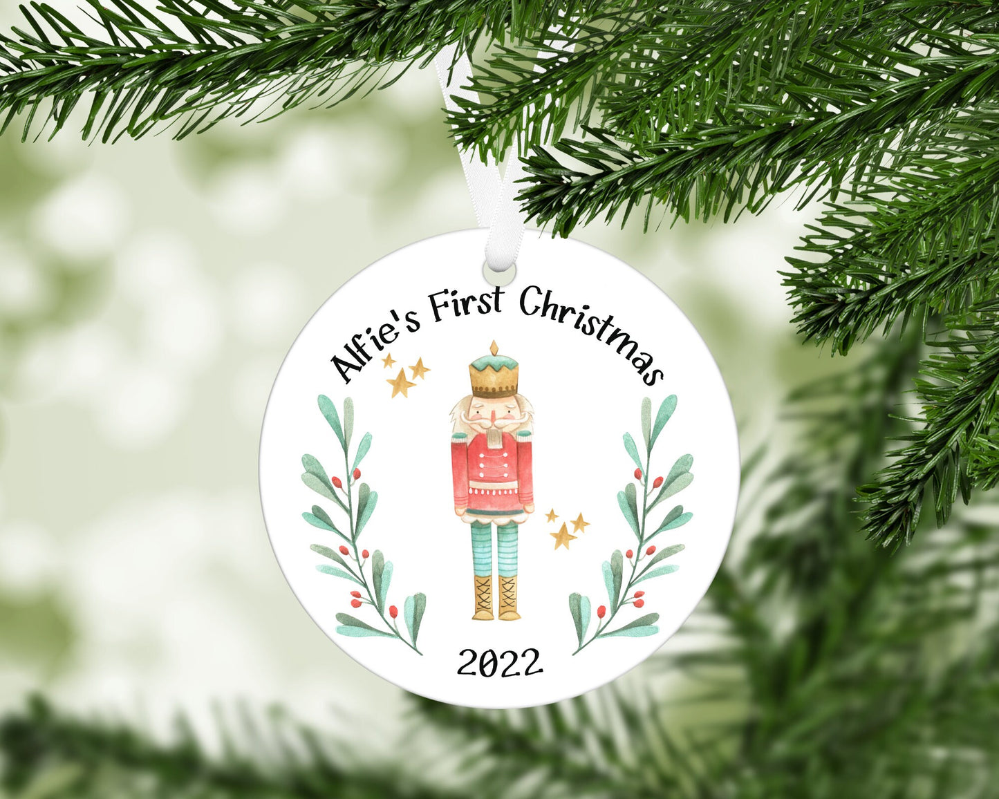 Personalised Hanging Christmas Decoration | Personalised Nutcracker Christmas Tree | Personalised Sugar Plum Fairy