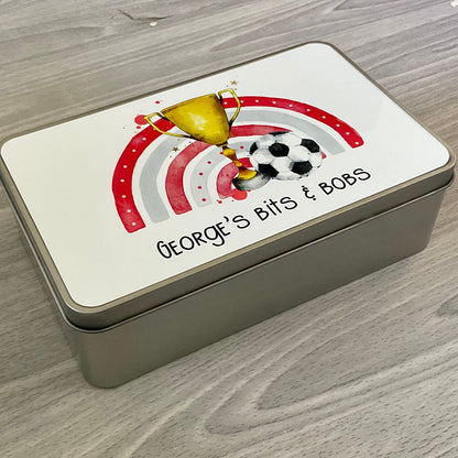 Personalised Football Treat Tin | Football Gift