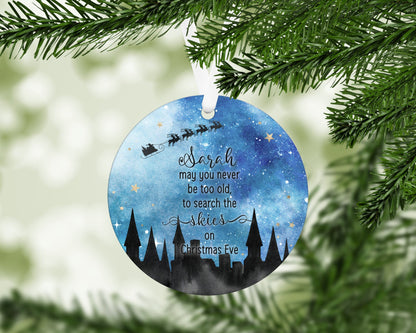 Personalised Hanging Christmas Decoration | Personalised Christmas Tree Decoration | Personalised Christmas Eve | I Believe | Magic