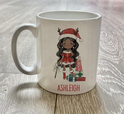 Personalised Christmas Mug | Personalised Christmas Eve Mug | Christmas Girl | Teenage Christmas