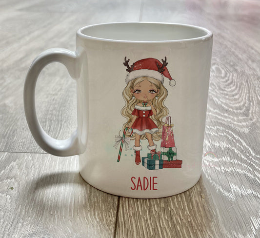 Personalised Christmas Mug | Personalised Christmas Eve Mug | Christmas Girl | Teenage Christmas