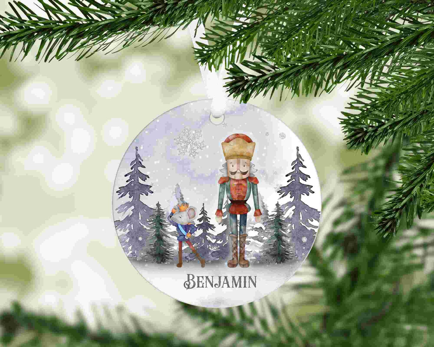 Personalised Hanging Christmas Decoration | Personalised Nutcracker Christmas Tree | Personalised Sugar Plum Fairy