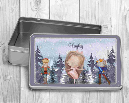 Personalised Christmas Treat Tin | Christmas Sweet Tin | Christmas Gift | Personalised Nutcracker Tin