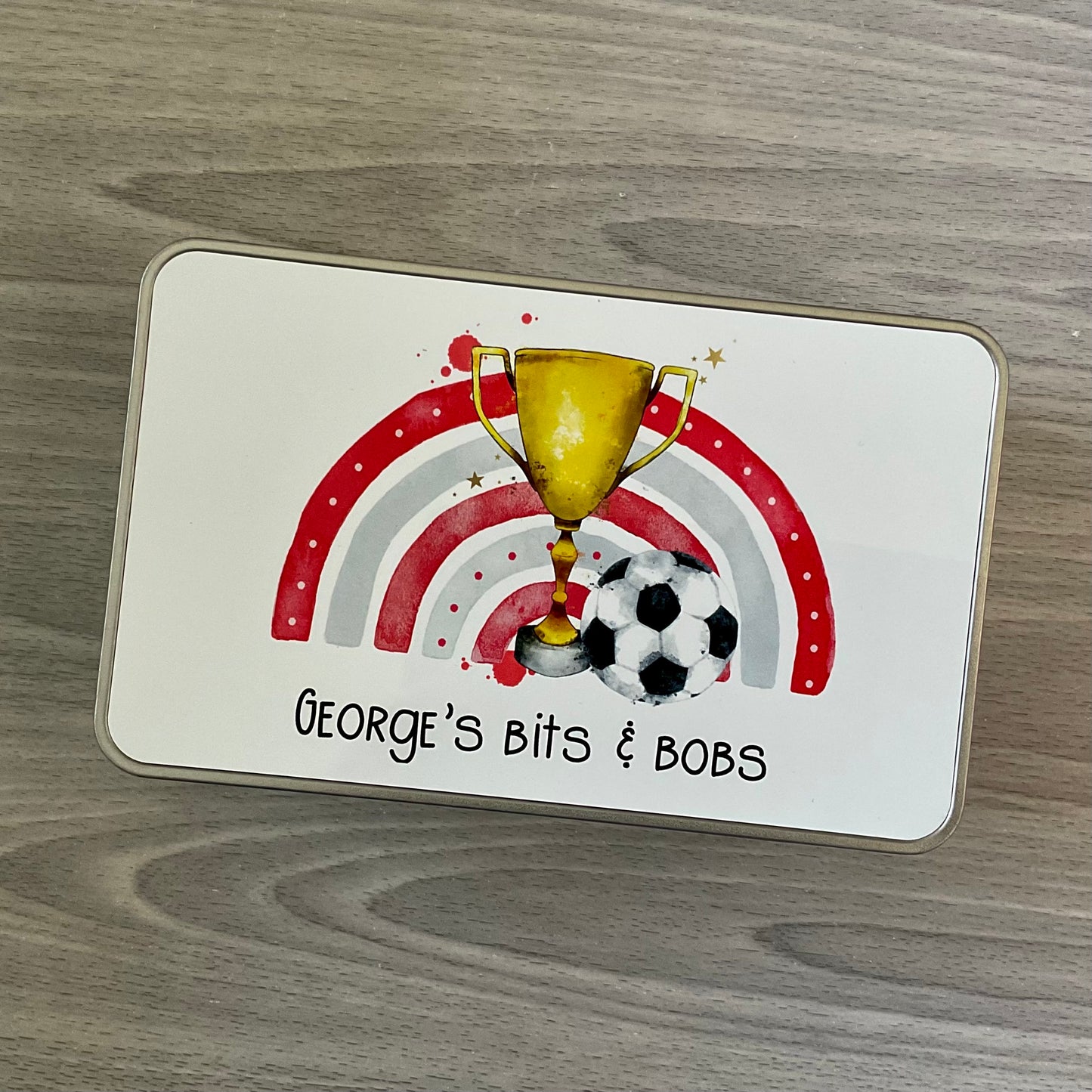 Personalised Football Treat Tin | Football Gift