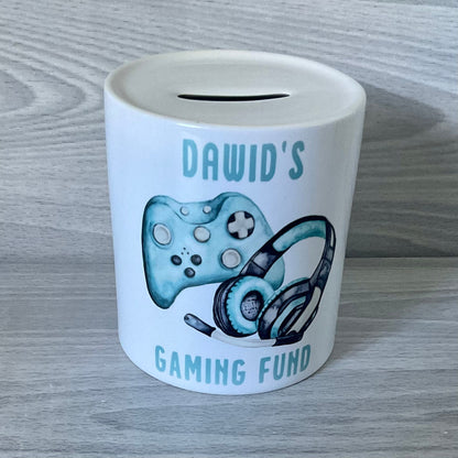 Personalised Gaming Moneybox | Gamer Coin Bank