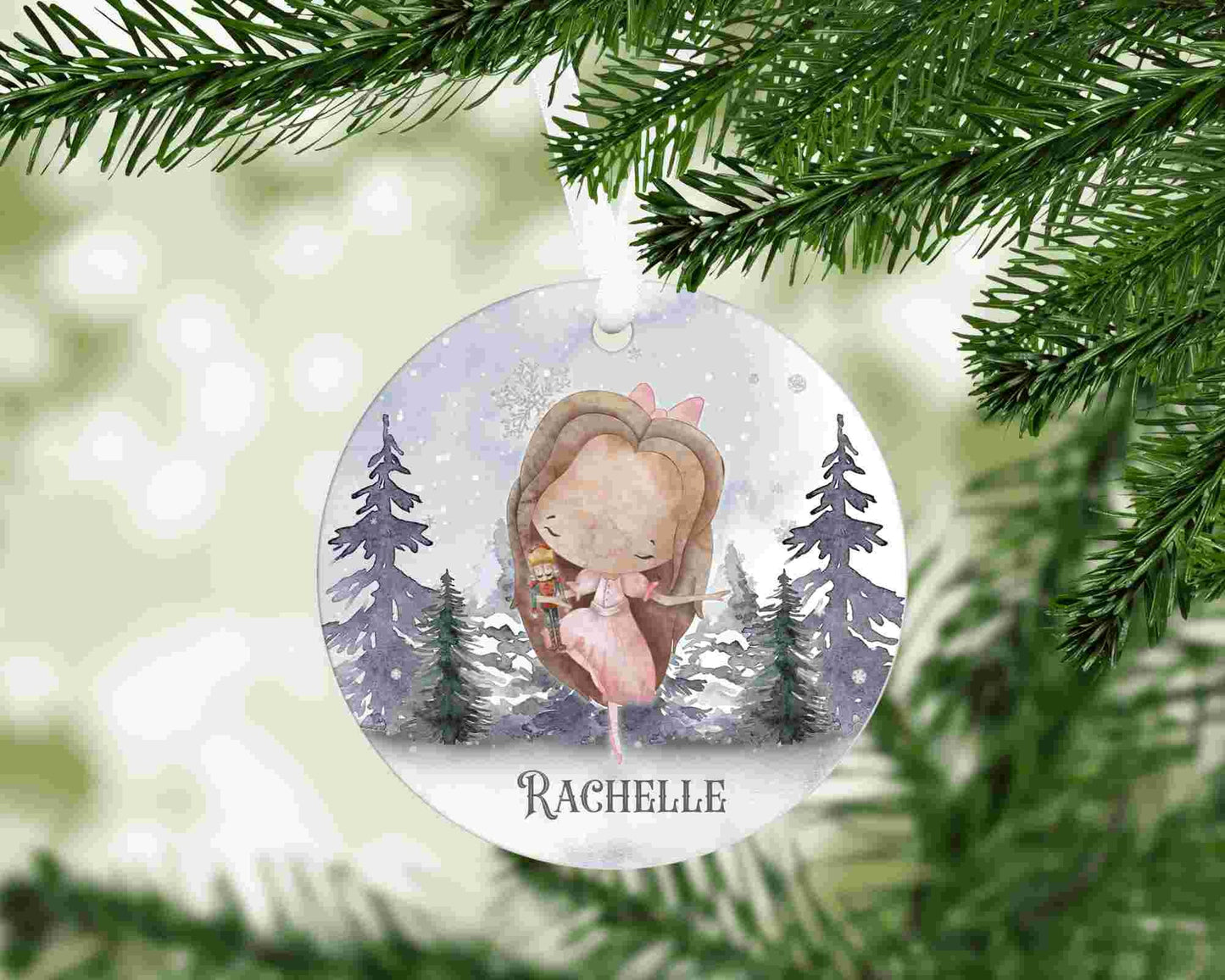 Personalised Hanging Christmas Decoration | Personalised Nutcracker Christmas Tree | Personalised Sugar Plum Fairy