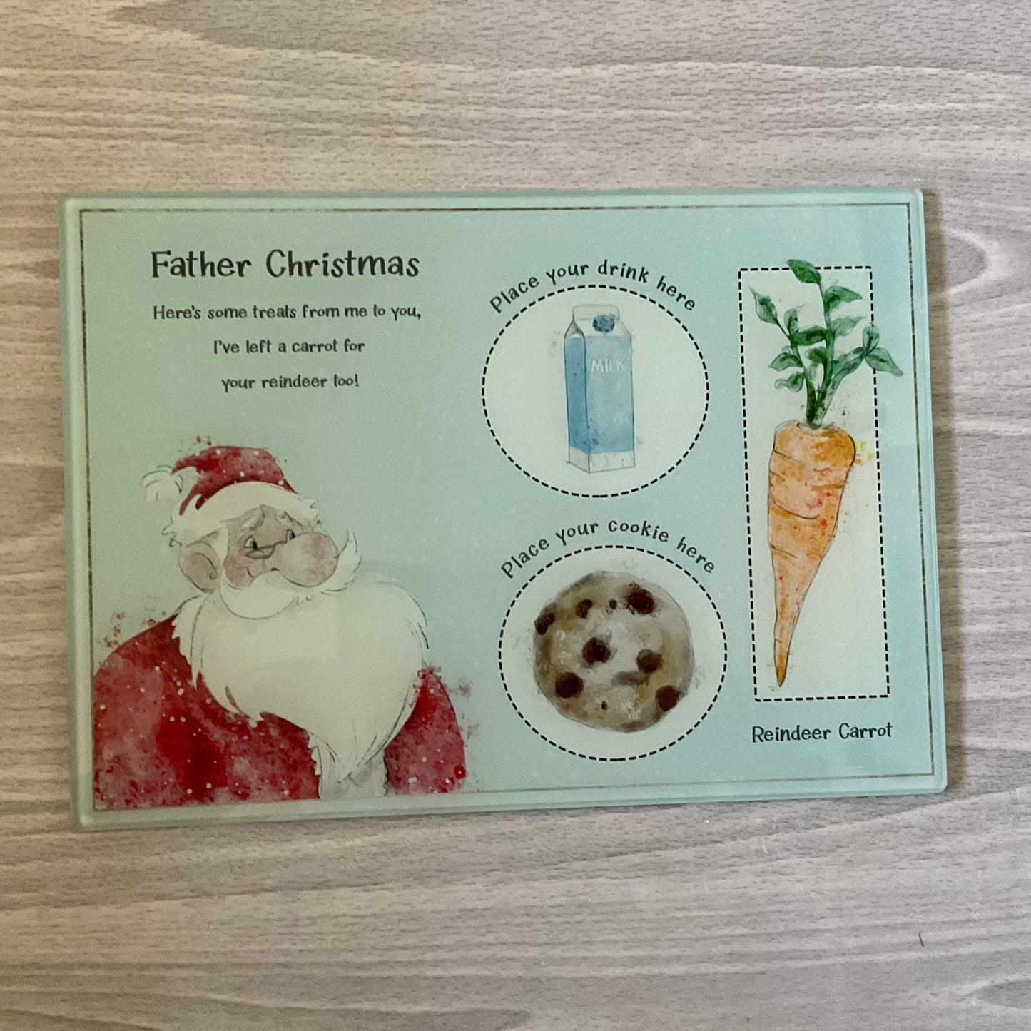 Personalised Father Christmas Board | Christmas Eve Board | Santa’s Mince Pie