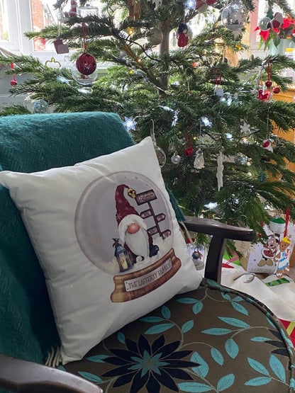 Personalised Christmas Cushion | Personalised Gonk Cushion | Christmas Decor | Gonk Family