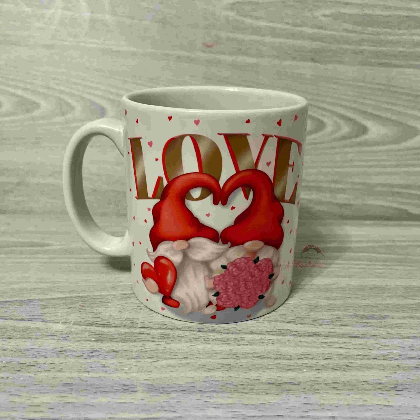 Valentine Gonk Mug | Personalised Valentine Mug | Valentine's Gift | Galentine Gift | Heart Gonk