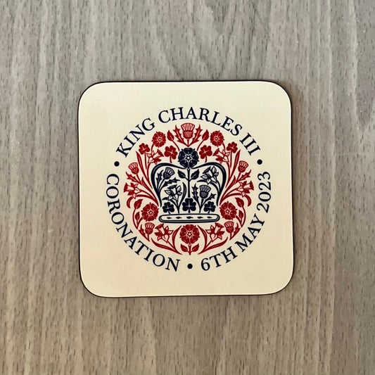 King Charles III Coronation Coaster | Coronation Gift | Coronation Souvenir