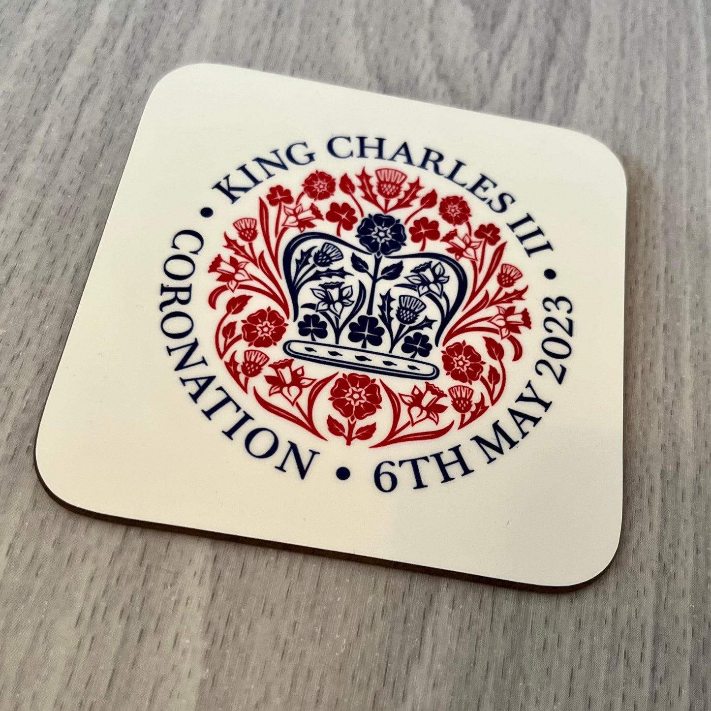 King Charles III Coronation Coaster | Coronation Gift | Coronation Souvenir