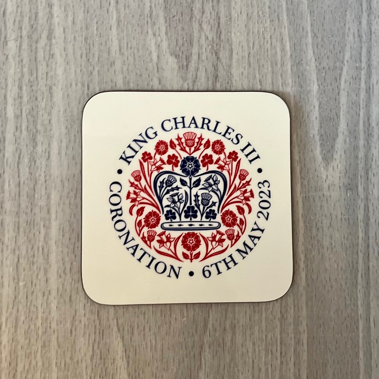 King Charles III Coronation Coaster | Coronation Gift | Coronation Souvenir